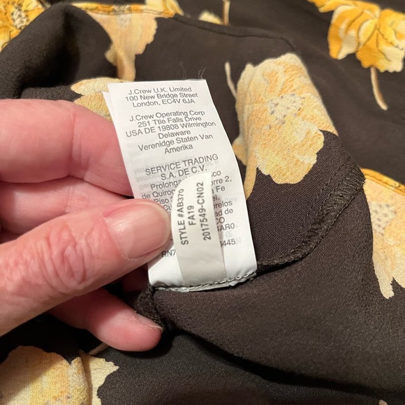 NWOT Madewell size S Button front tier dress in fall flowers - Picture 12 of 12